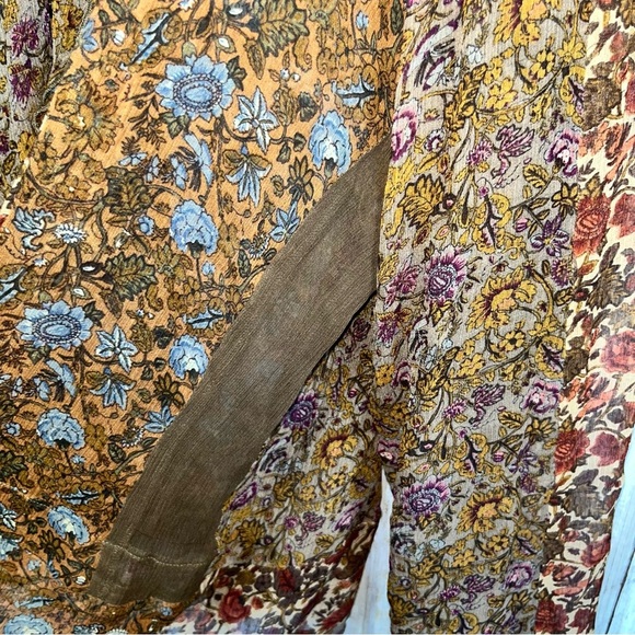 J. Jill Boho Floral Sheer Ethereal Cottage Core Blouse Women’s Large - Picture 3 of 6